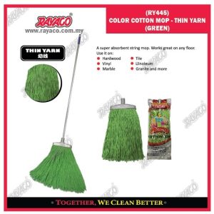 (RY445) PEL KATUN WARNA - BENANG TIPIS (HIJAU)