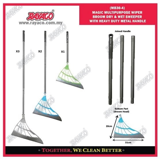 (MB30-4) SAPU WIPER MAGIC SERBAGUNA DRY & WET DENGAN GAGANG LOGAM HEAVY DUTY