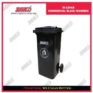 (RI-120AB) TEMPAT SAMPAH HITAM KOMERSIAL