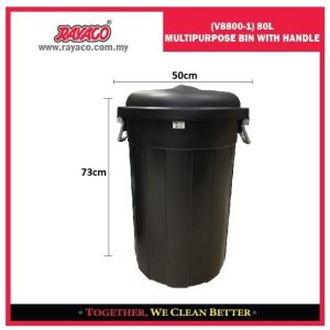 (V8800-1) EMBER SERBAGUNA 80L DENGAN PEGANGAN (DAUR ULANG)