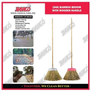 (548) SAPU BAMBU DENGAN GAGANG KAYU